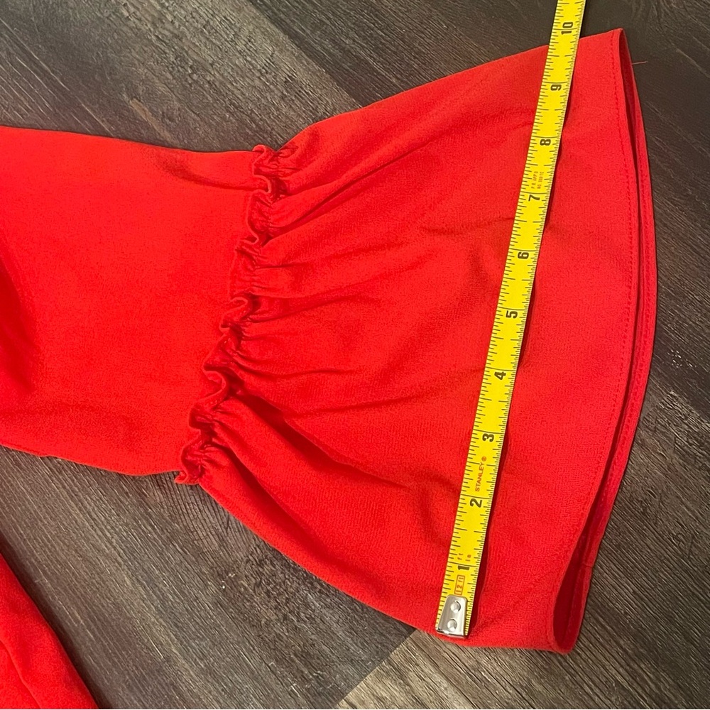 Pomander Place Red Ruffle Blouse - Picture 7 of 9